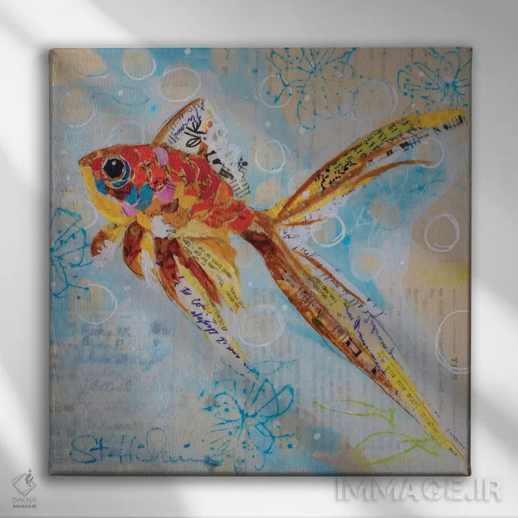 تابلو همیشه رو به بالا ۳ اثر الیزابت سن هیلر - نمای روبهرو روی دیوار