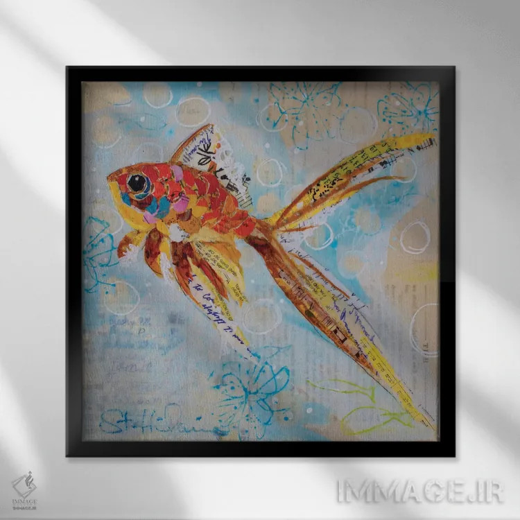 تابلو همیشه رو به بالا ۳ اثر الیزابت سن هیلر - نمای قابدار مشکی