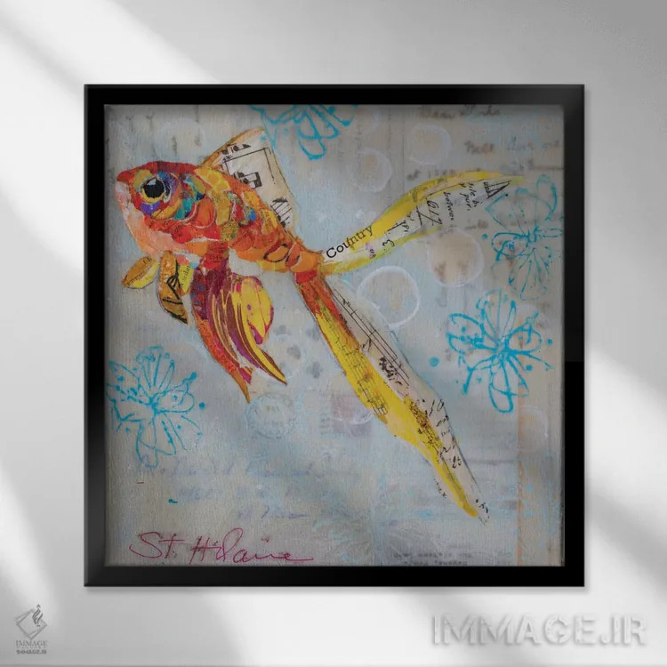 تابلو همیشه رو به بالا ۲ اثر الیزابت سن هیلر - نمای قابدار مشکی