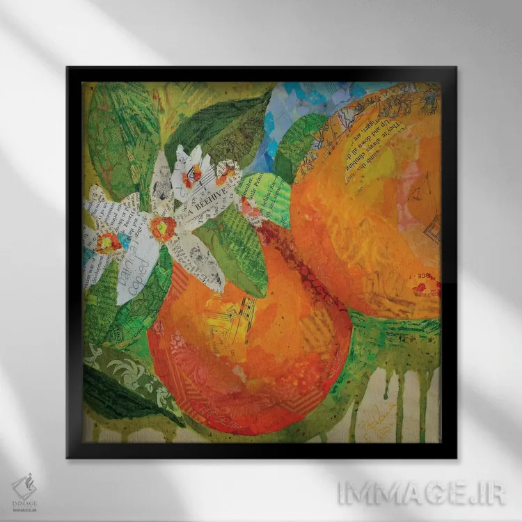 تابلو پرتقالهای فلوریدا اثر الیزابت سن هیلر - نمای قابدار مشکی