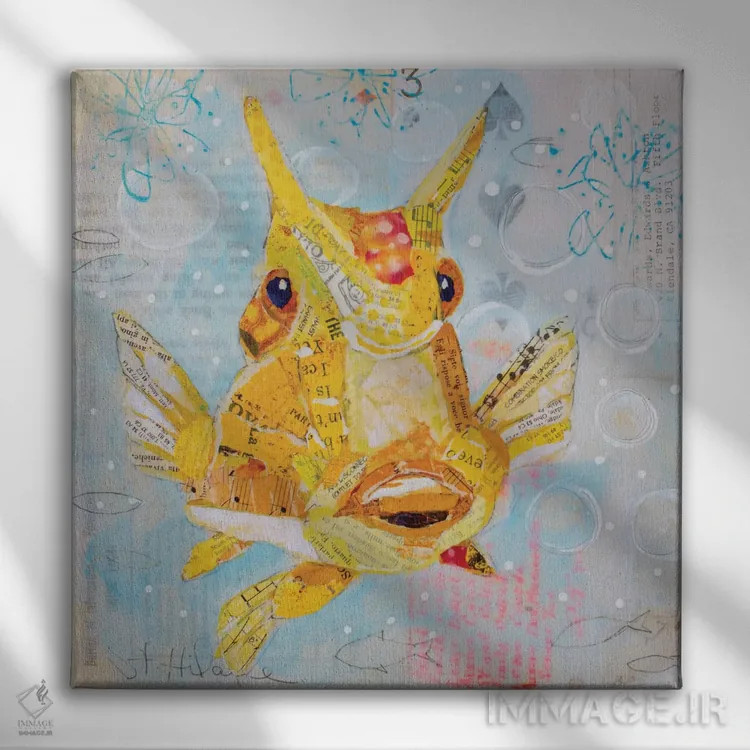 تابلو همیشه رو به بالا ۶ اثر الیزابت سن هیلر - نمای روبهرو روی دیوار