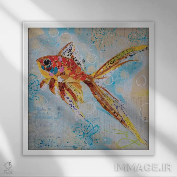 تابلو همیشه رو به بالا ۳ اثر الیزابت سن هیلر - نمای قابدار سفید