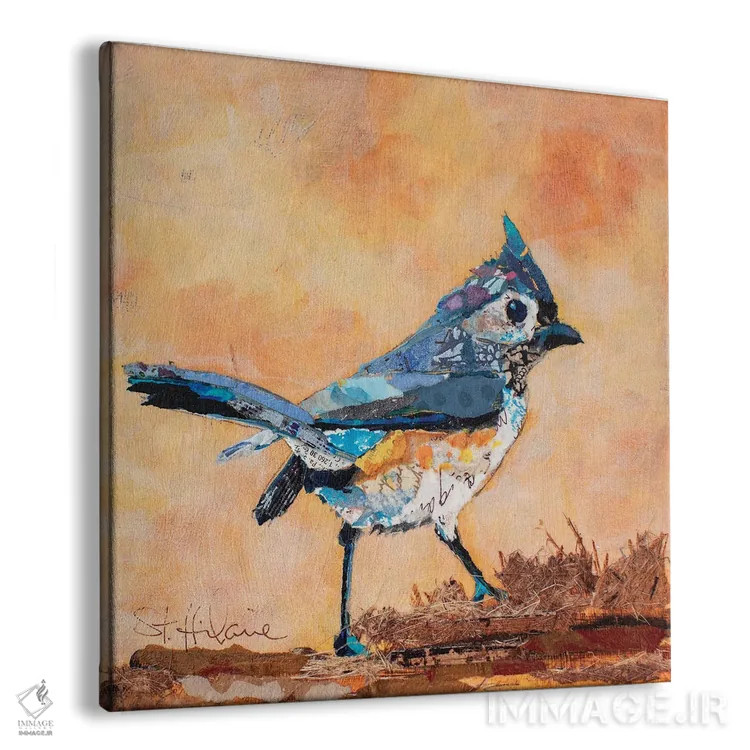 تابلو نوکتیزداری طوقدار (نوعی پرنده) اثر الیزابت سن هیلر - نمای پرسپکتیو محصول