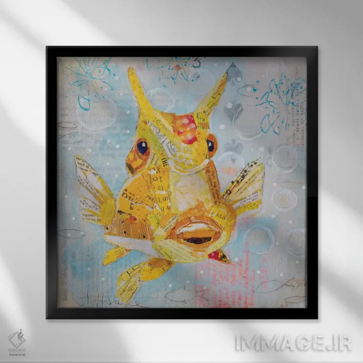 تابلو همیشه رو به بالا ۶ اثر الیزابت سن هیلر - نمای قابدار مشکی