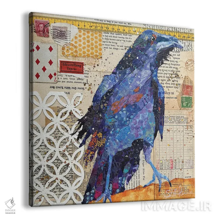 تابلو کارتپستال از پو ۲ اثر الیزابت سن هیلر - نمای پرسپکتیو محصول