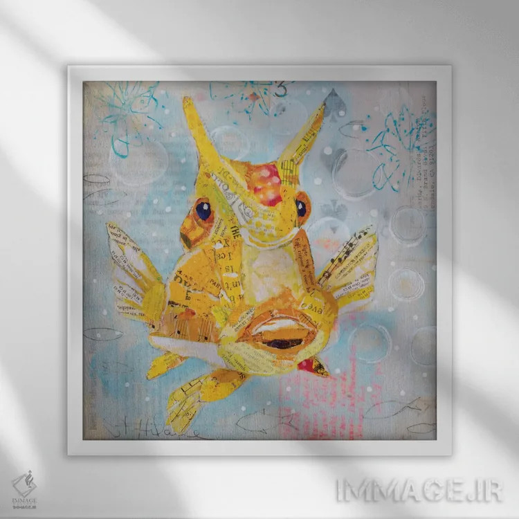 تابلو همیشه رو به بالا ۶ اثر الیزابت سن هیلر - نمای قابدار سفید