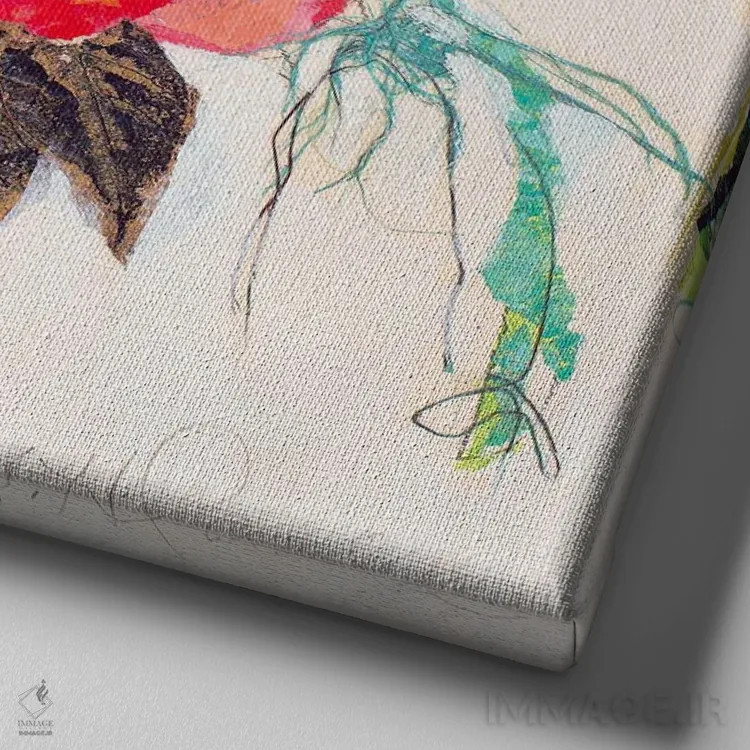 تابلو رویای فارم ۲ (هاسیندا) اثر الیزابت سن هیلر - نمای نزدیک بافت بوم