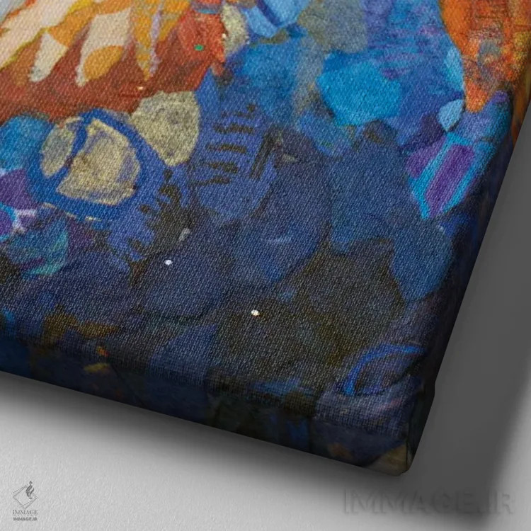 تابلو صبح خوش ۲ اثر الیزابت سن هیلر - نمای نزدیک بافت بوم