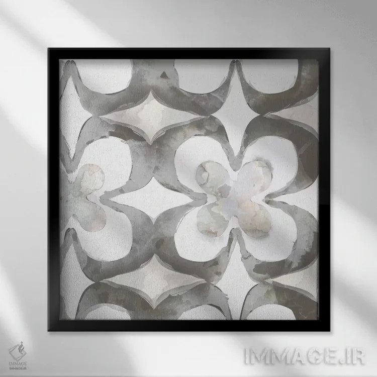 تابلو خیابان خاکستری ۱ اثر ادوارد سلکرک - نمای قابدار مشکی