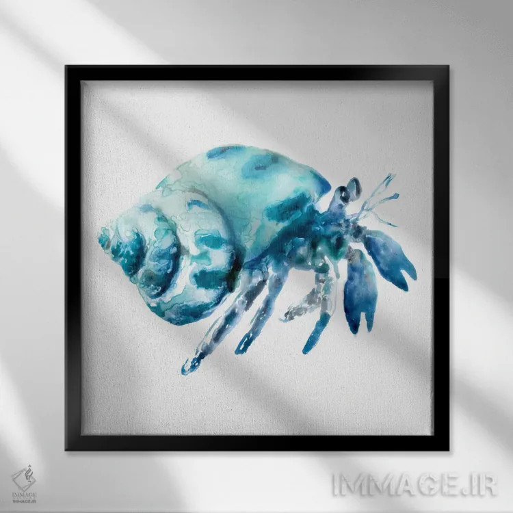 تابلو گوشهنشین اثر ادوارد سلکرک - نمای قابدار مشکی