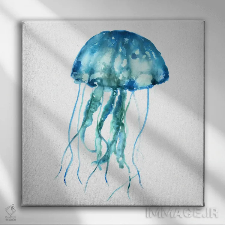 تابلو عروس دریایی اثر ادوارد سلکرک - نمای روبهرو روی دیوار