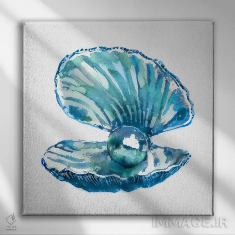 تابلو صدف خوراکی اثر ادوارد سلکرک - نمای روبهرو روی دیوار