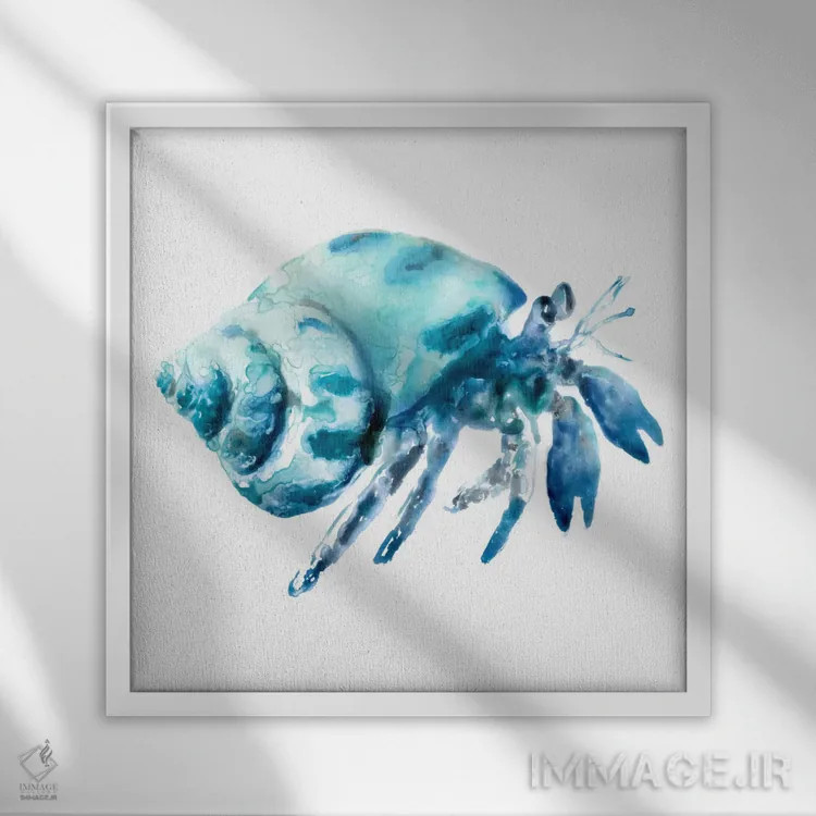 تابلو گوشهنشین اثر ادوارد سلکرک - نمای قابدار سفید