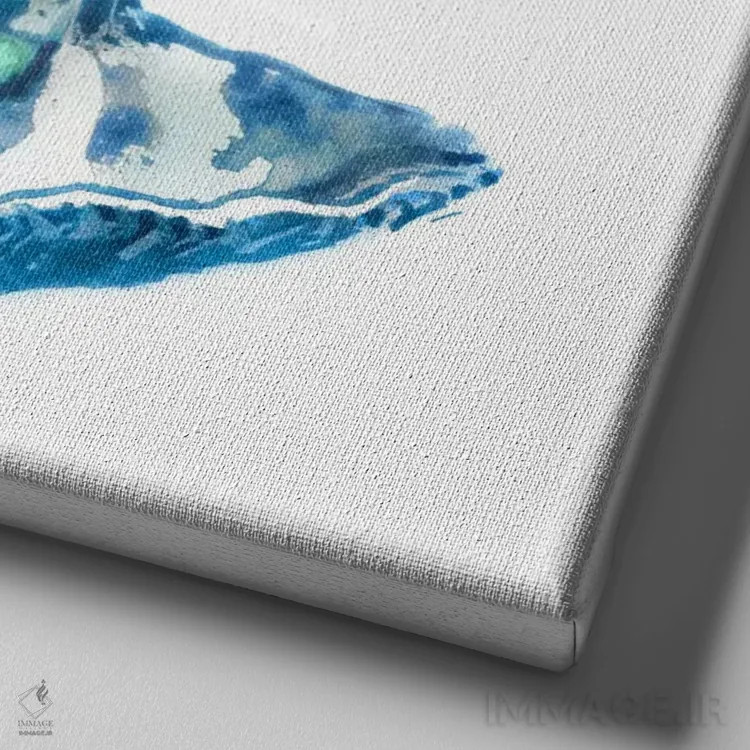 تابلو صدف خوراکی اثر ادوارد سلکرک - نمای نزدیک بافت بوم