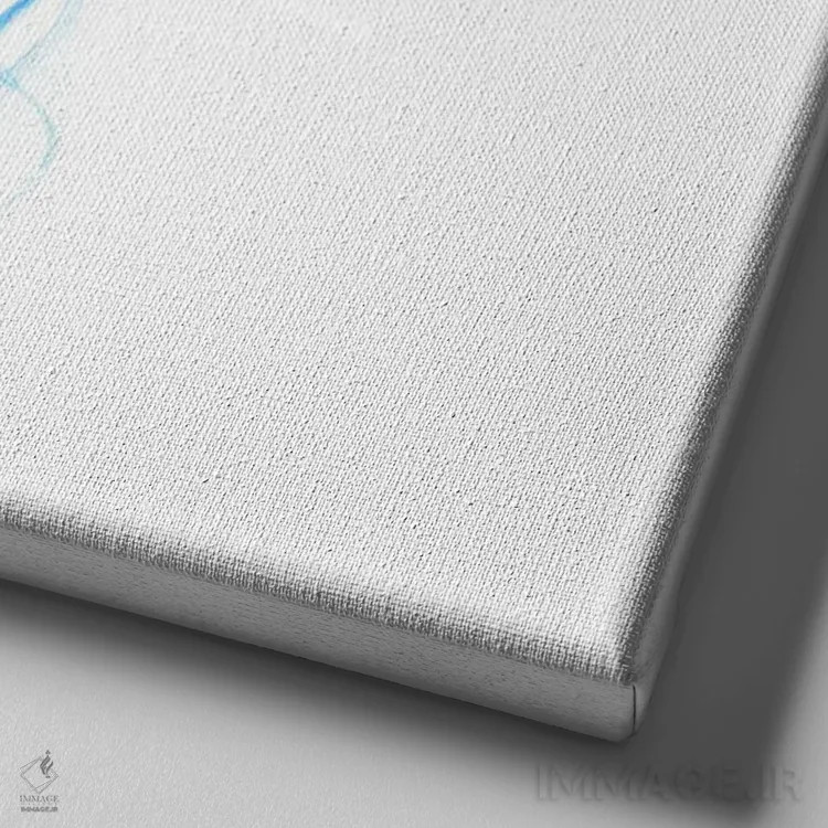 تابلو عروس دریایی اثر ادوارد سلکرک - نمای نزدیک بافت بوم