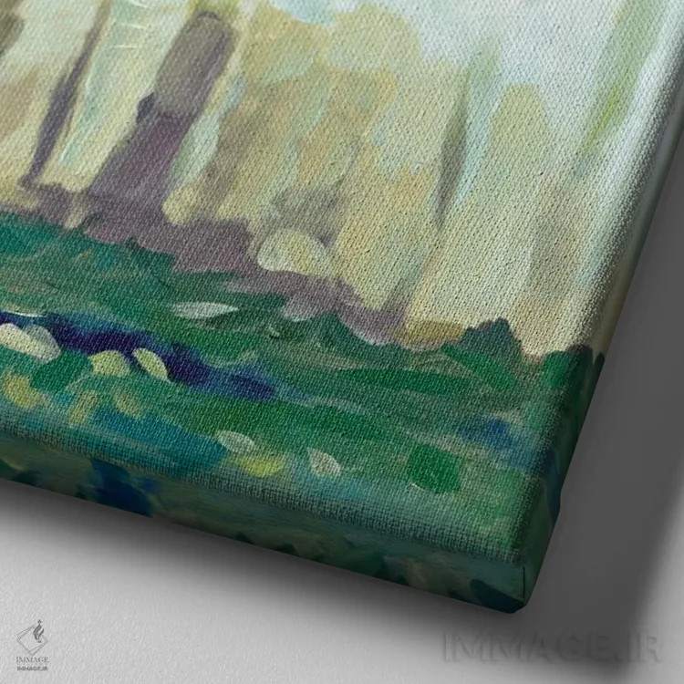 تابلو بلوودز (نام خاص یا منطقهای) اثر ادوارد سلکرک - نمای نزدیک بافت بوم