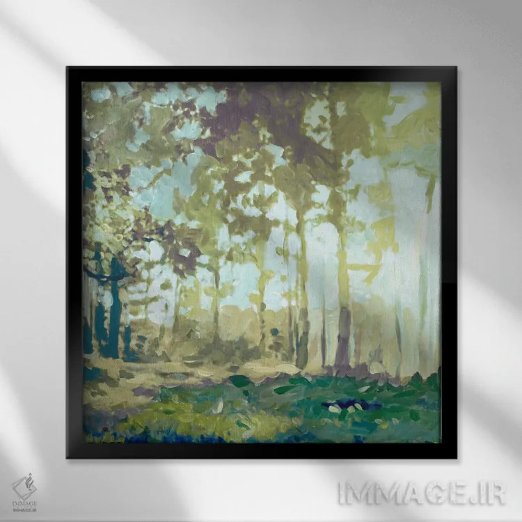 تابلو بلوودز (نام خاص یا منطقهای) اثر ادوارد سلکرک - نمای قابدار مشکی