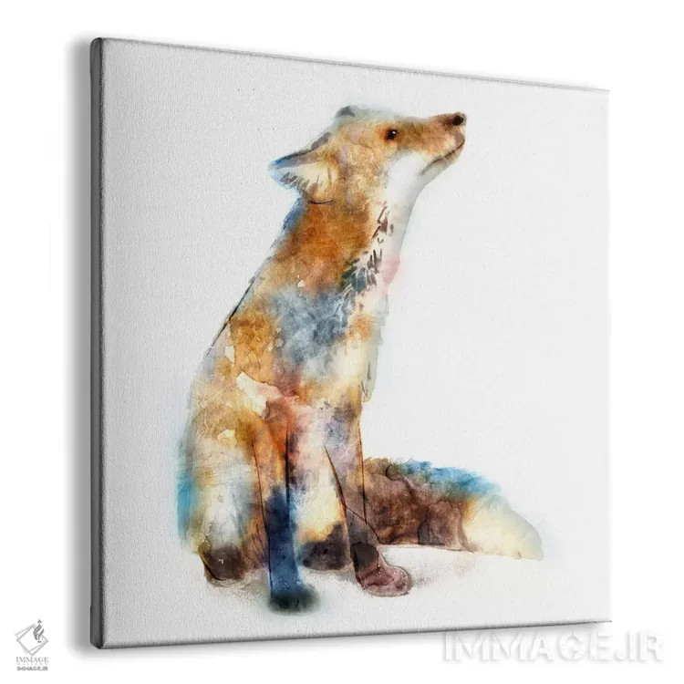 تابلو روباه اثر ادوارد سلکرک - نمای پرسپکتیو محصول