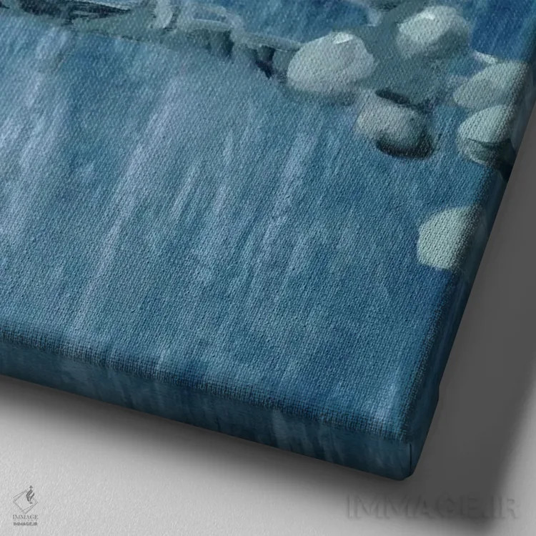 تابلو پرنده آوازخوان جین ۱ اثر ادوارد سلکرک - نمای نزدیک بافت بوم