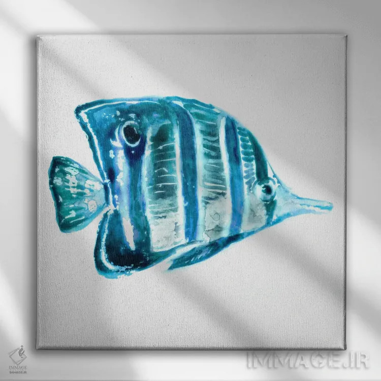 تابلو ماهی ۳ اثر ادوارد سلکرک - نمای روبهرو روی دیوار