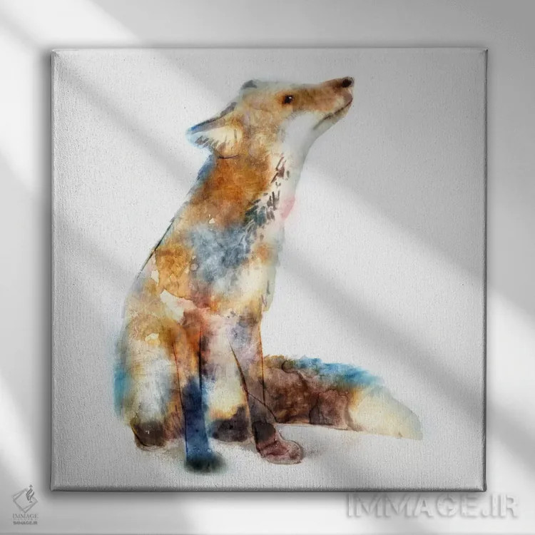 تابلو روباه اثر ادوارد سلکرک - نمای روبهرو روی دیوار