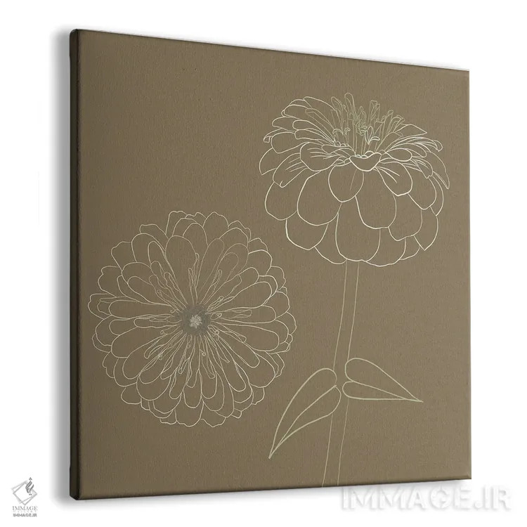 تابلو دو داهلیا لینوتایپ اثر ارین اسپارلر - نمای پرسپکتیو محصول