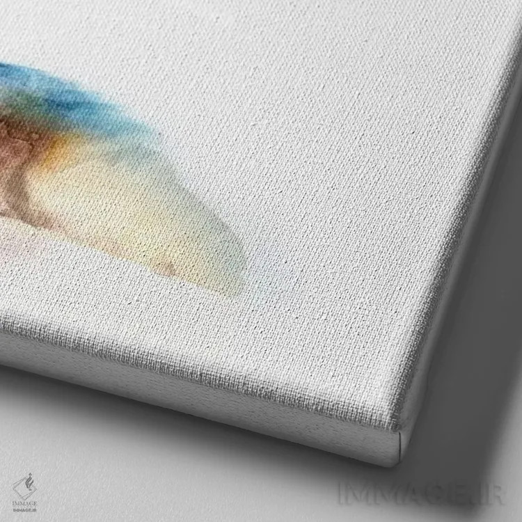 تابلو روباه اثر ادوارد سلکرک - نمای نزدیک بافت بوم