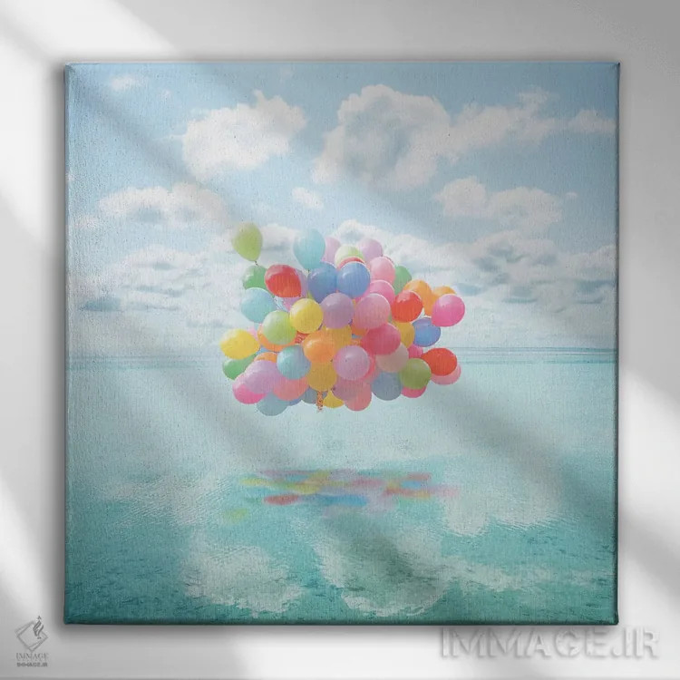 تابلو رقص بر آب اثر ارین سامر - نمای روبهرو روی دیوار