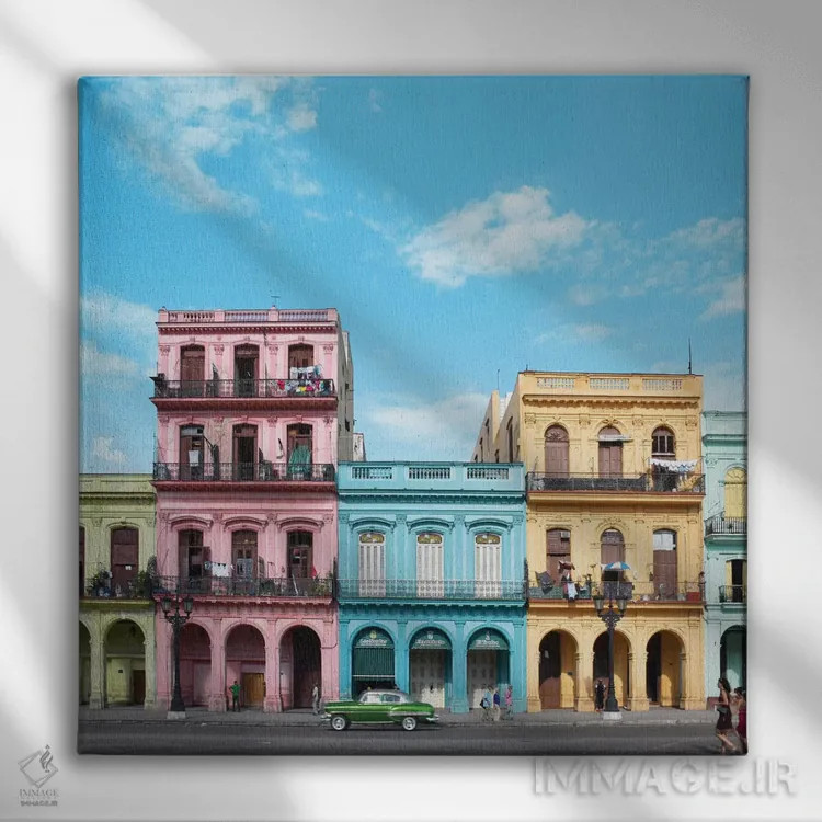تابلو هاوانا (پایتخت کوبا) اثر ارین سامر - نمای روبهرو روی دیوار