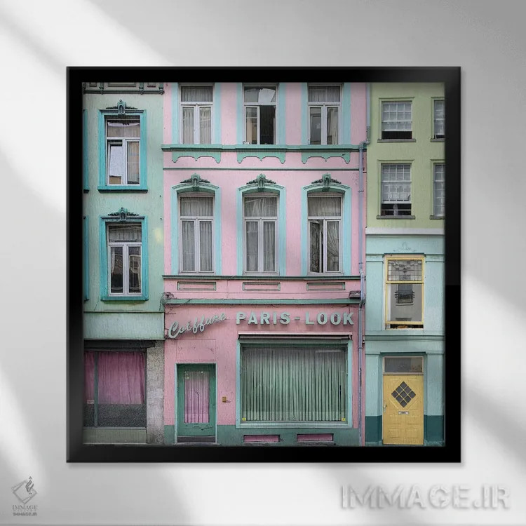 تابلو نگاه پاریسی اثر ارین سامر - نمای قابدار مشکی