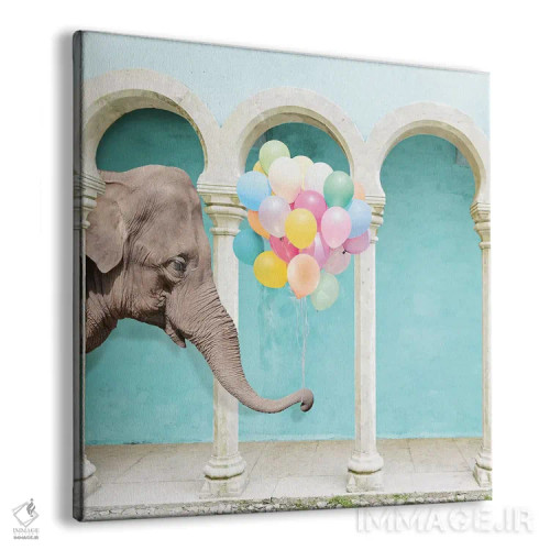 تابلو فیل هرگز فراموش نمیکند اثر ارین سامر - نمای پرسپکتیو محصول