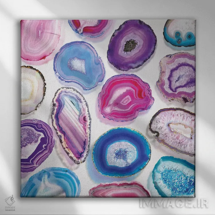 تابلو رویای عقیق اثر ارین سامر - نمای روبهرو روی دیوار