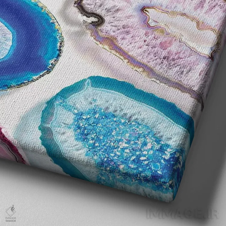 تابلو رویای عقیق اثر ارین سامر - نمای نزدیک بافت بوم