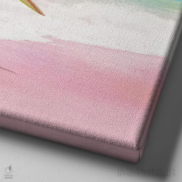 تابلو خلیج پلیکان اثر ارین سامر - نمای نزدیک بافت بوم