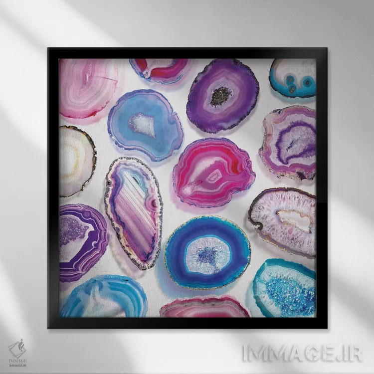 تابلو رویای عقیق اثر ارین سامر - نمای قابدار مشکی