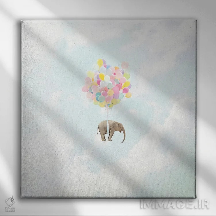 تابلو پرواز! اثر ارین سامر - نمای روبهرو روی دیوار