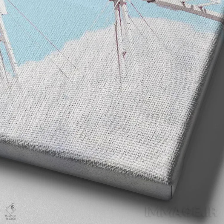 تابلو چرخرنگ اثر ارین سامر - نمای نزدیک بافت بوم