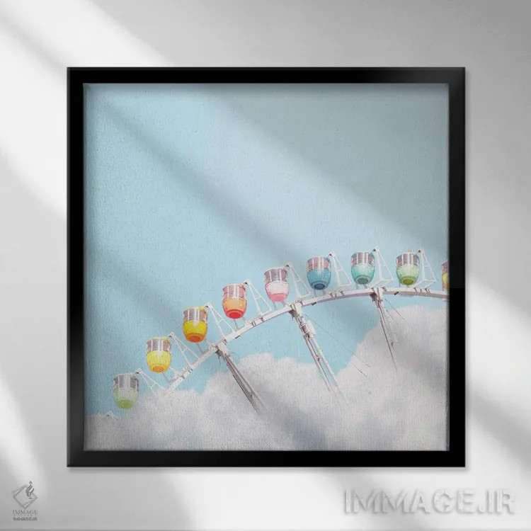 تابلو چرخرنگ اثر ارین سامر - نمای قابدار مشکی