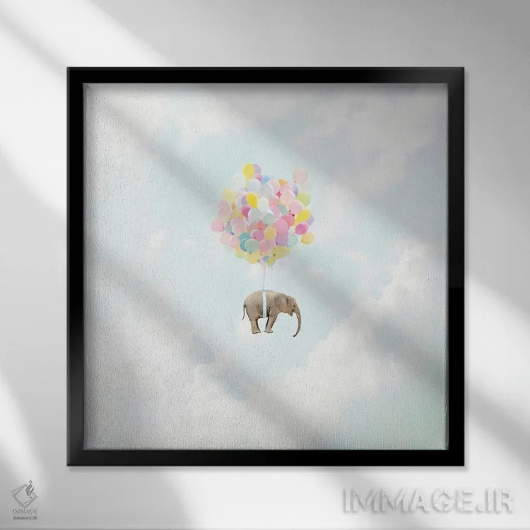 تابلو پرواز! اثر ارین سامر - نمای قابدار مشکی