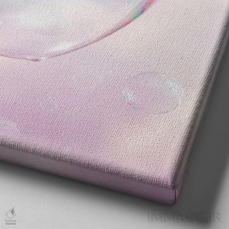 تابلو هلو کیتی (شخصیت ژاپنی) اثر ارین سامر - نمای نزدیک بافت بوم