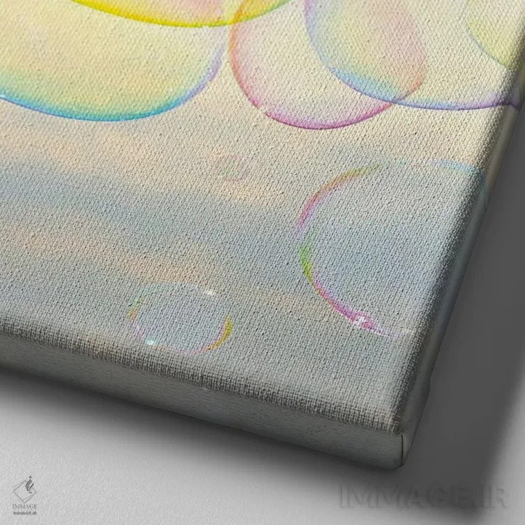 تابلو سریال آبکی اثر ارین سامر - نمای نزدیک بافت بوم