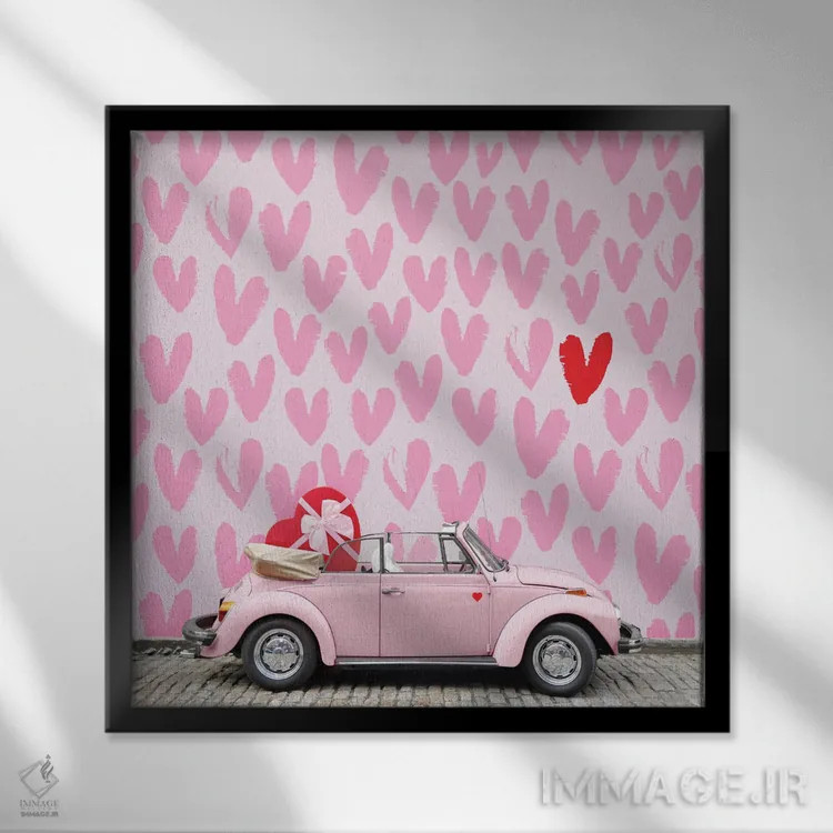 تابلو تحویل ویژه اثر ارین سامر - نمای قابدار مشکی