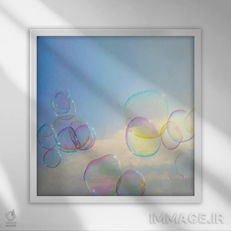 تابلو سریال آبکی اثر ارین سامر - نمای قابدار سفید