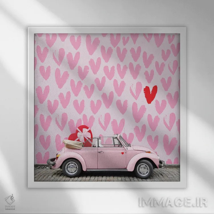 تابلو تحویل ویژه اثر ارین سامر - نمای قابدار سفید