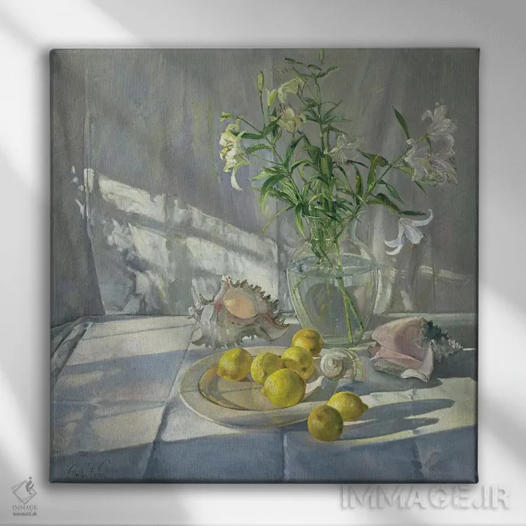 تابلو انعکاسها و سایهها اثر تیموتی ایستون - نمای روبهرو روی دیوار