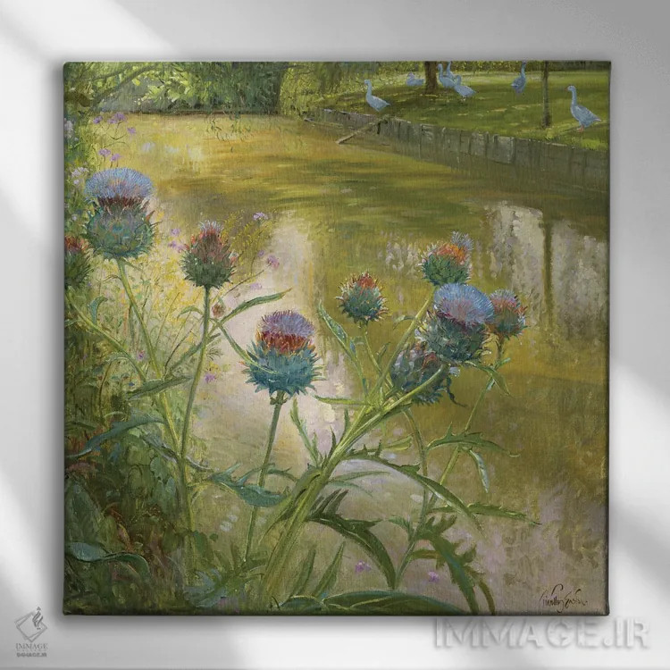 تابلو کاردونها کنار خندق اثر تیموتی ایستون - نمای روبهرو روی دیوار