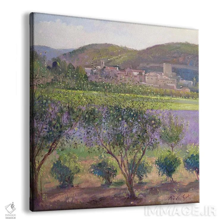 تابلو اسطوخودوس از میان درختان به، مونکلوس اثر تیموتی ایستون - نمای پرسپکتیو محصول