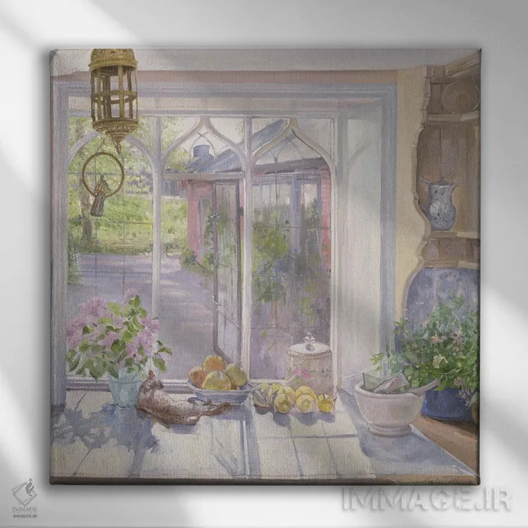 تابلو پرندهٔ نادیده گرفتهشده اثر تیموتی ایستون - نمای روبهرو روی دیوار