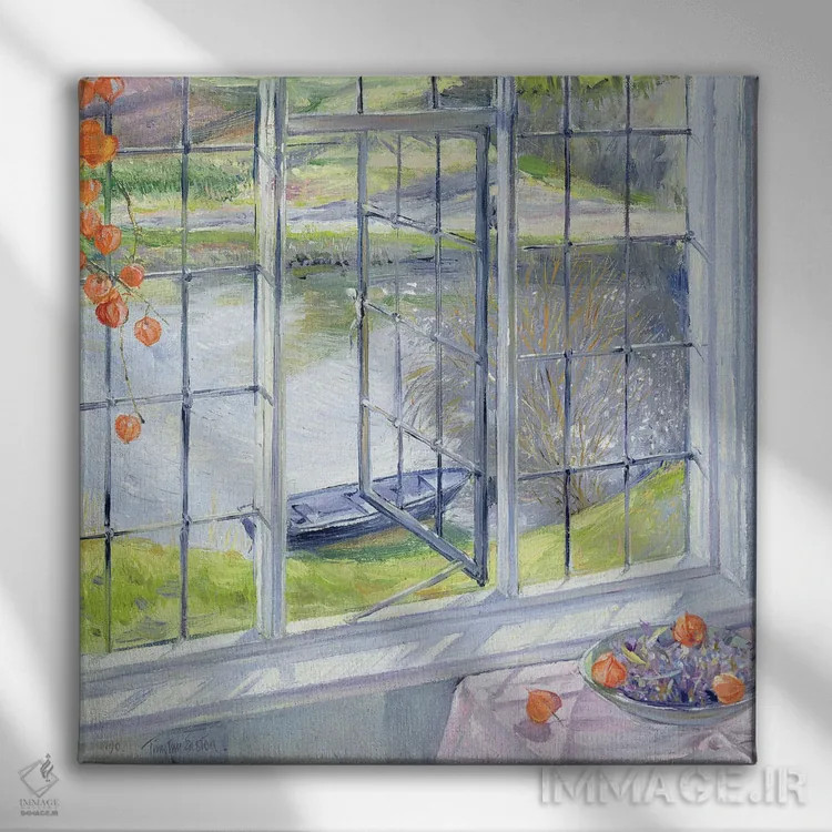 تابلو کاسهٔ اسطوخودوس اثر تیموتی ایستون - نمای روبهرو روی دیوار