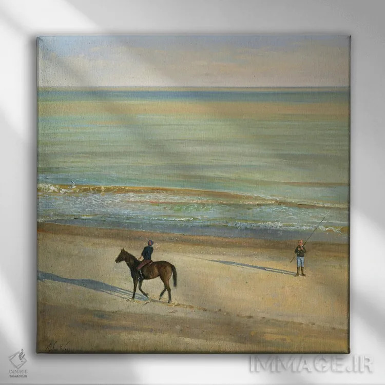 تابلو گفتگوی ساحلی، دانویچ اثر تیموتی ایستون - نمای روبهرو روی دیوار